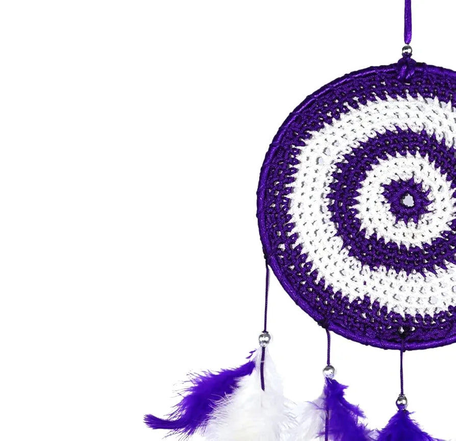 Wind Chime 5 Bell Dream Catcher Voilet Small