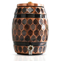 Indian Art Villa Copper Water Dispenser 5 Litre Plus Matka Pot for Water With Tap