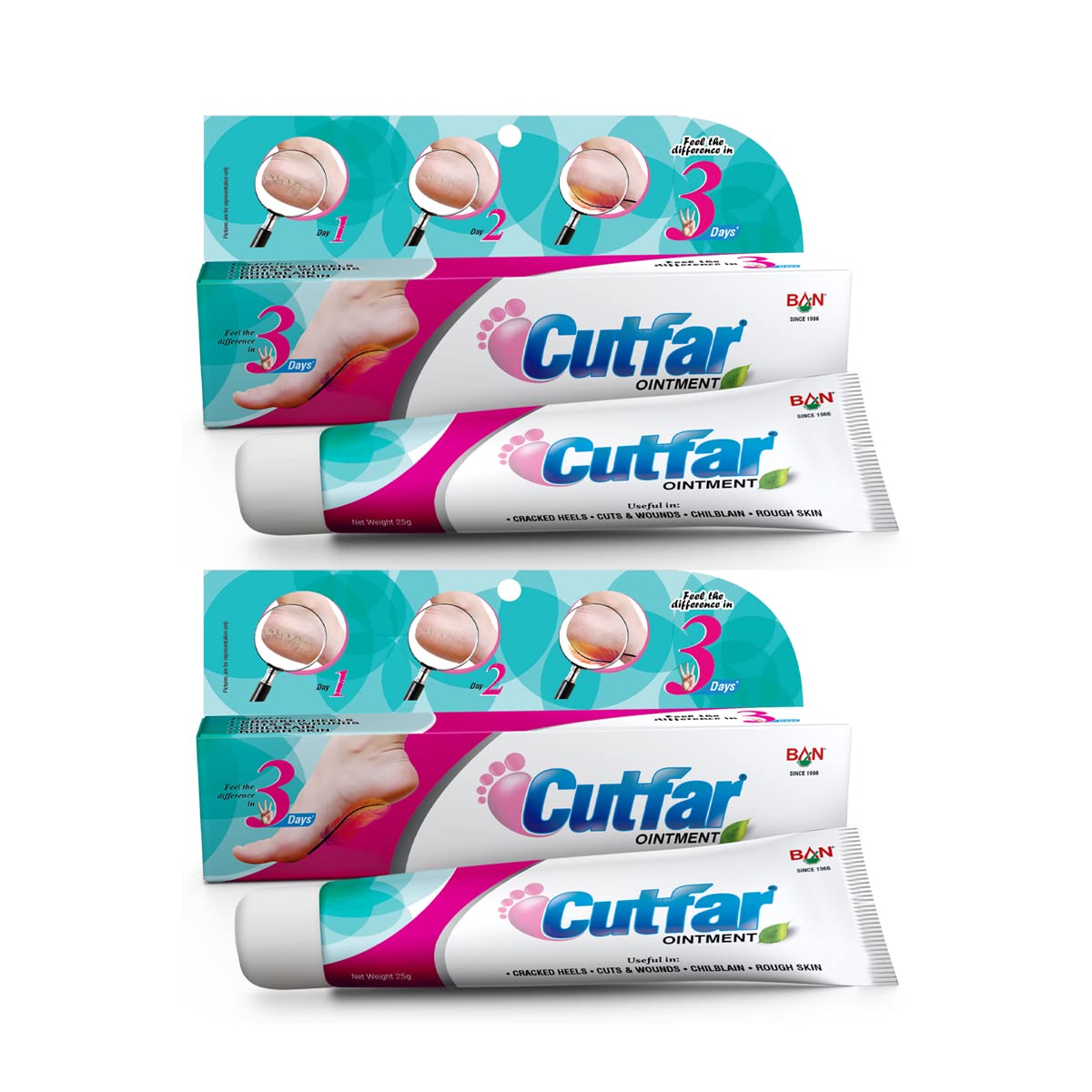 Ban Labs Cutfar Ointment Pack of 2 - 25 gms
