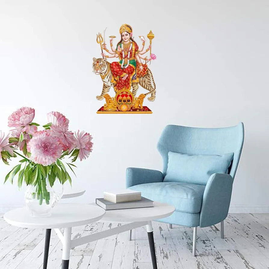 Rangoli White Glossy Vinyl Wall Sticker Premium Self-Adhesive Waterproof Parent-6 Design-16