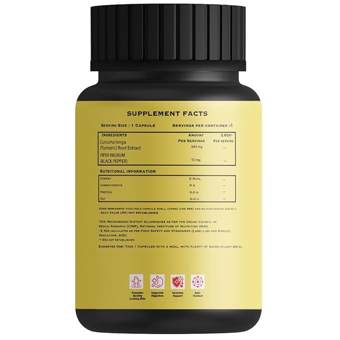 B'verge Turmeric Formula - 4 Veg Capsules