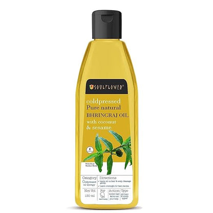Soulflower Bhringraj Hair Oil - 120 ml