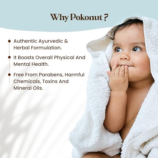 Pokonut Herbal Baby Bath - 100 ml