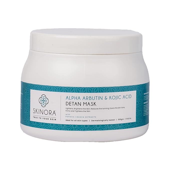 Skinora Alpha Arbutin & Kojic Acid Detan Mask - 500 Gms