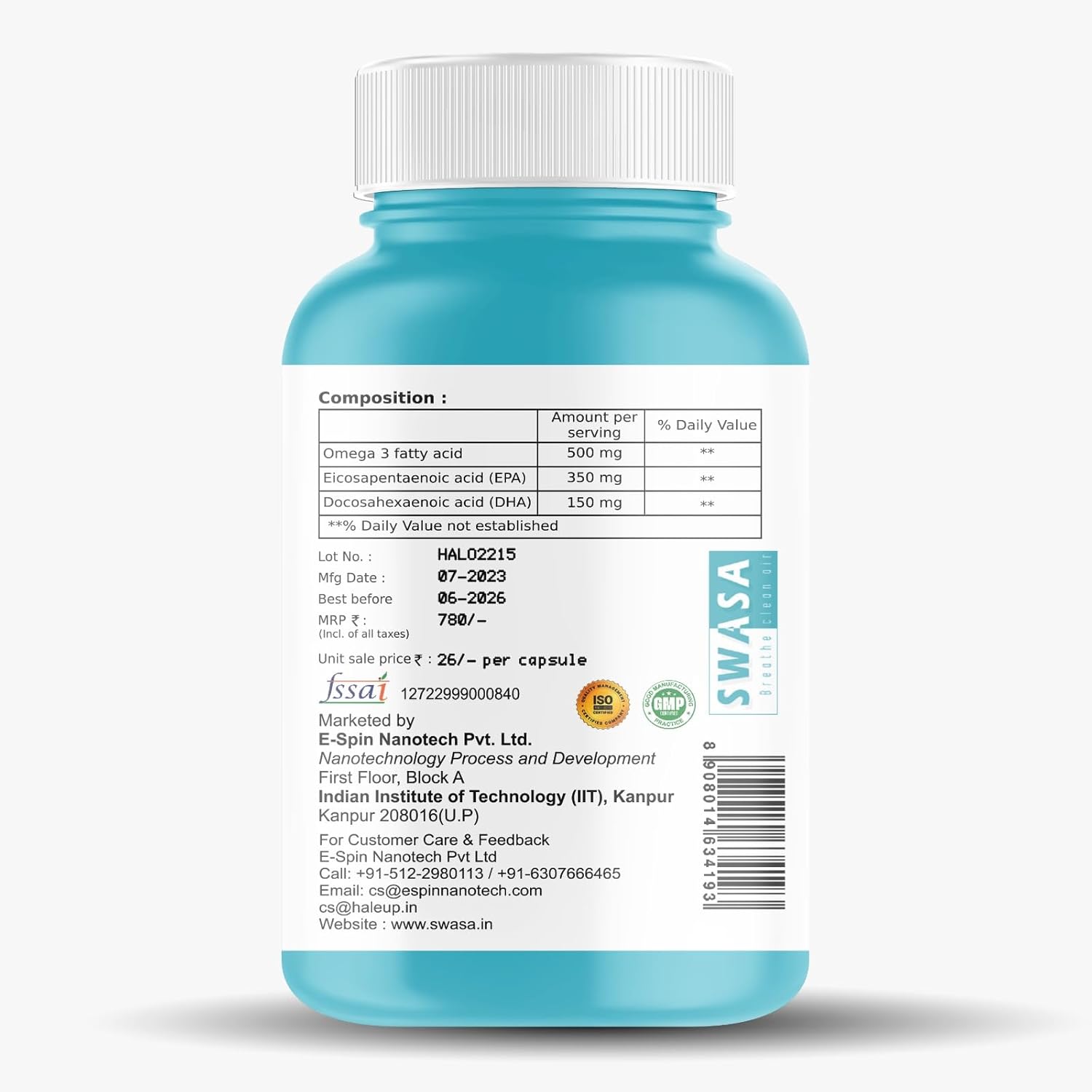 Haleup Omega 3 Capsules 500 mg