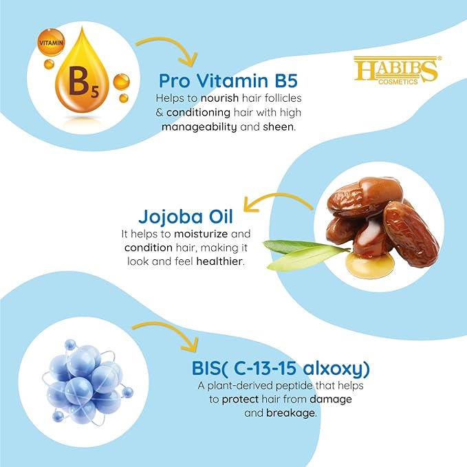 Habibs Cosmetics Professional Hair Shampoo with Jojoba Oil