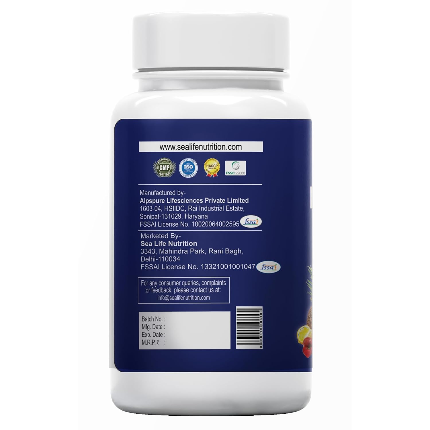 Sea Life Sports Multivitamin,Sports Performance Enhancer with Minerals, Amino Acids and Herbal Extracts | Essential Nutrients for Energy & Stamina for Energy, bodybuilding & Athletes (Pack of-1)