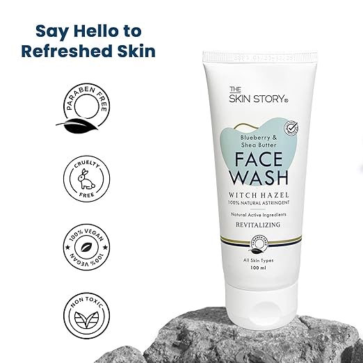 The Skin Story Blueberry Face Wash for Deep Cleansing & Moisturizing - 100 ml