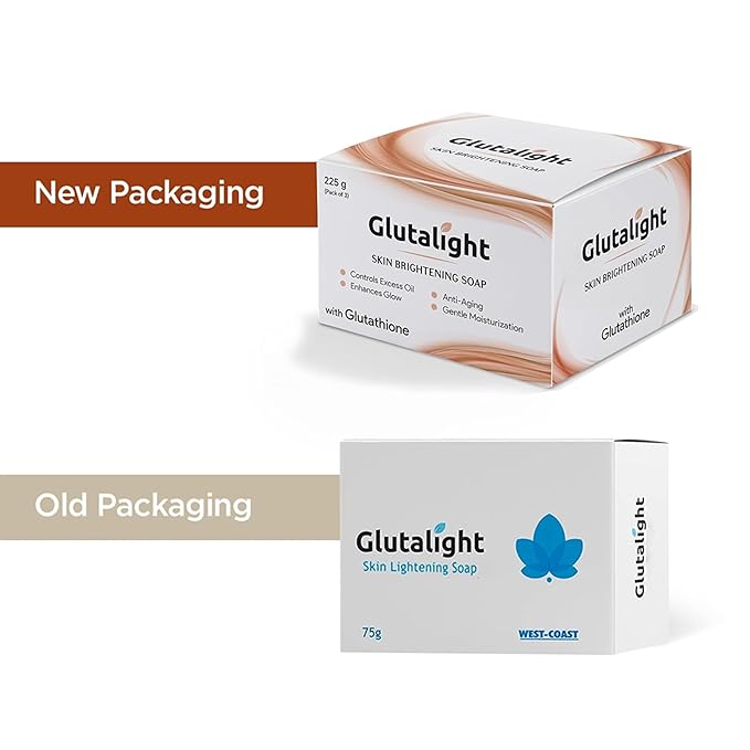Glutalight Skin Lightening Soap - 75 gms (Pack of 3)