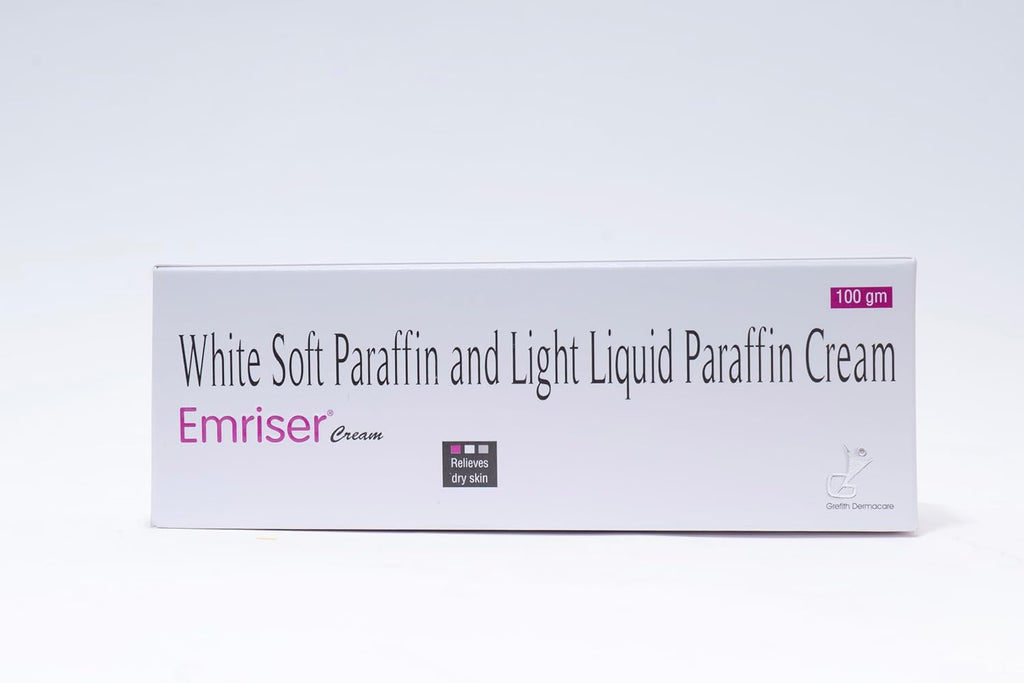 Emriser Cream for Dry & Sensitive Skin â€“ With White Soft Paraffin & Light Liquid Paraffin | Deep Moisturizer | Non-Greasy Size-100g
