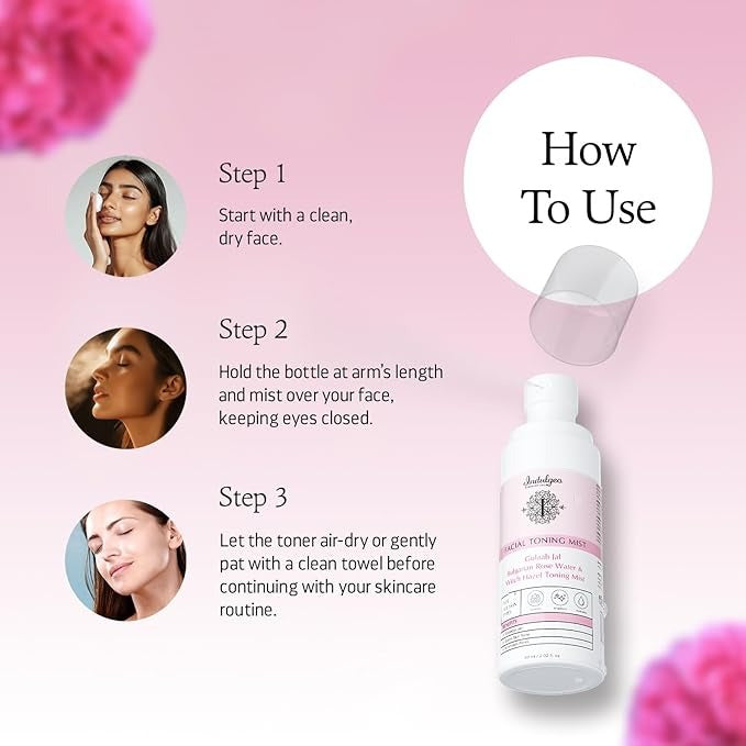 Indulgeo Essentials Gulaab Jal Facial Toning Mist/Toner - 60 ml