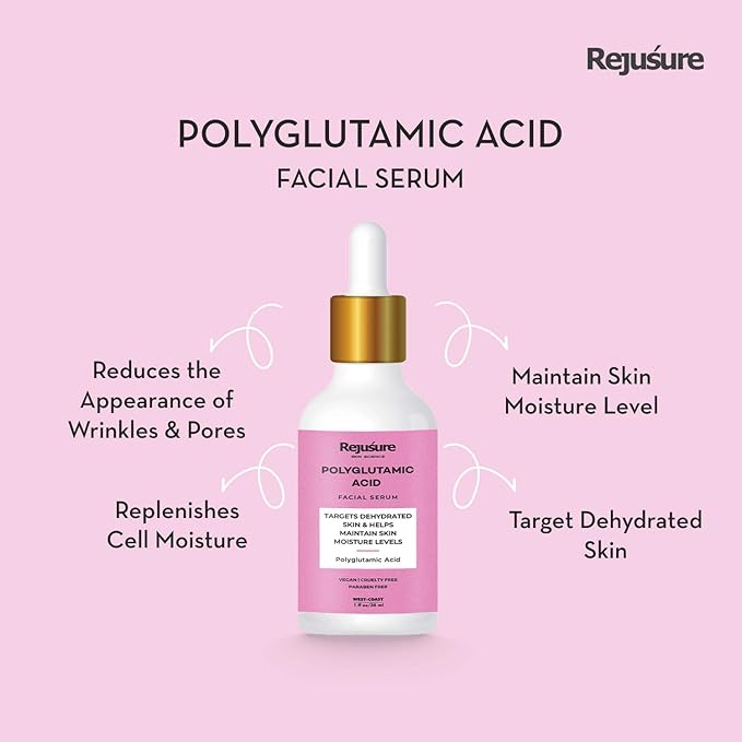 Rejusure Polyglutamic Acid Facial Serum – 30 Ml | Pack of 2