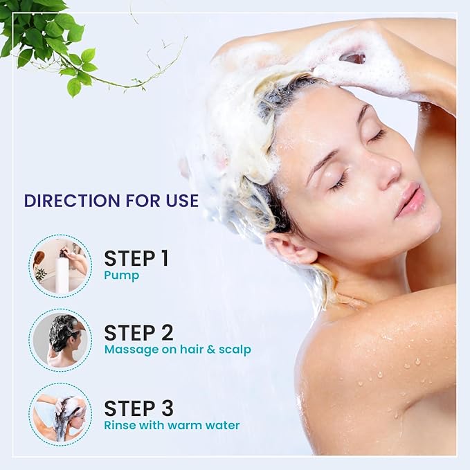 Prasatti Herbal Organic Moringa Shampoo | Herbal and Natural With the Power of Neem & Aloe Vera - 250 Ml