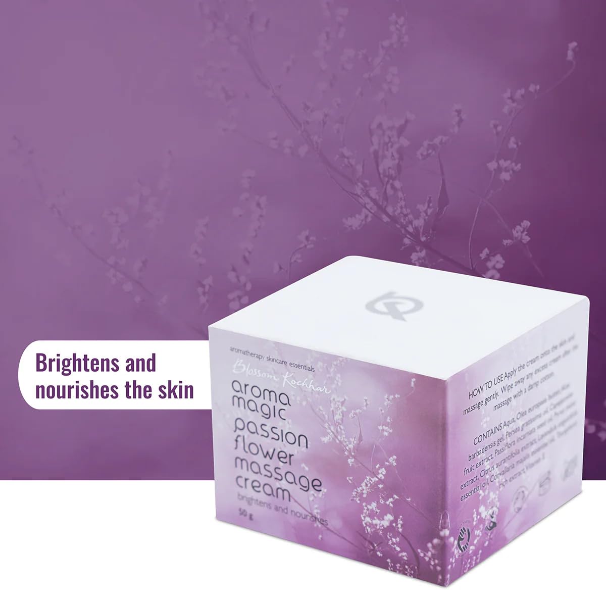 Aroma Magic Passion Flower Massage Cream| with PRO vitamin B5 |Brightens and nourishes the skin |Avocado oil, apple & lime extracts, wild olive butter| All Skin Type ? 200g