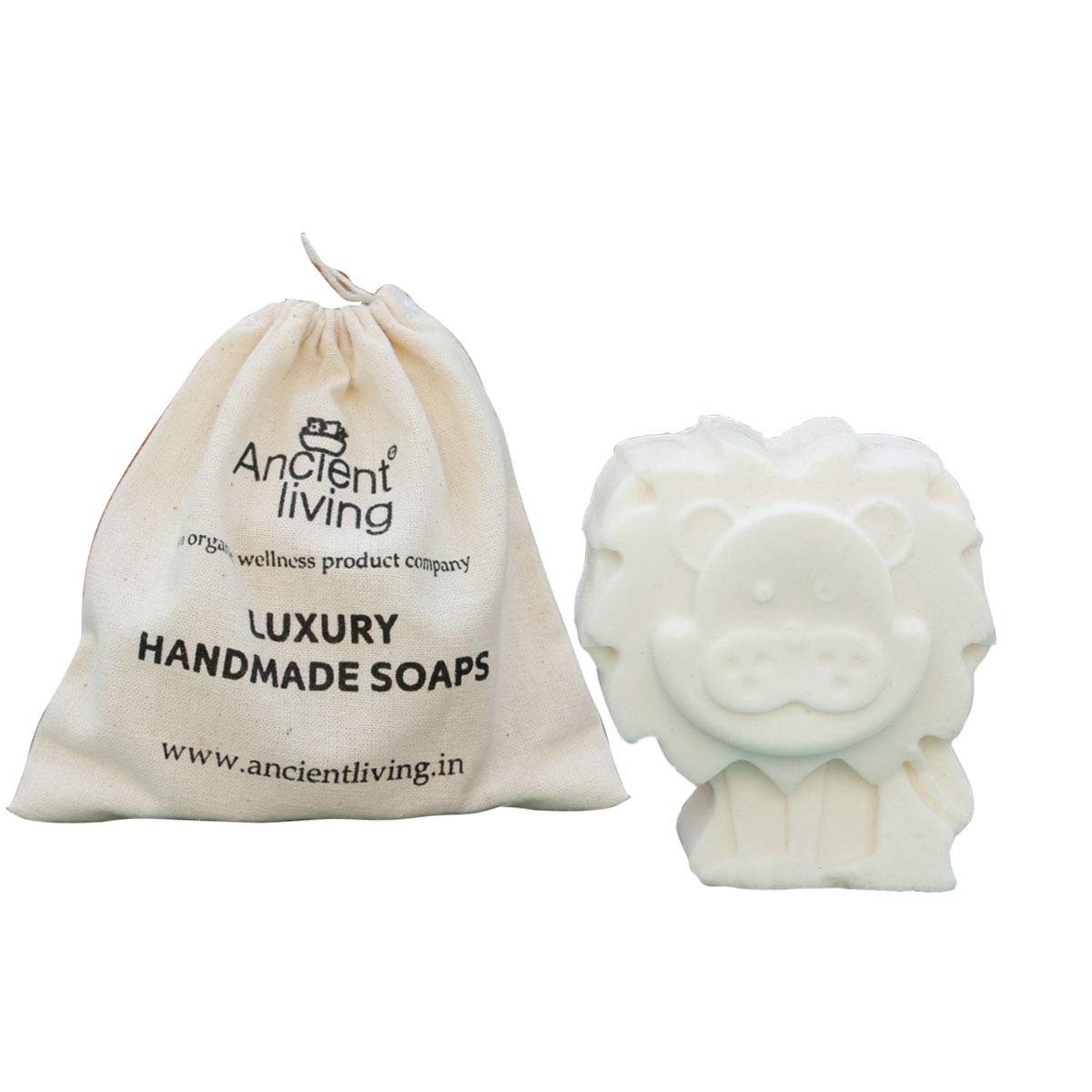 Ancient Living Handcrafted Designer Lion Soap For Kids - 100 gms Each (Pack of 3)