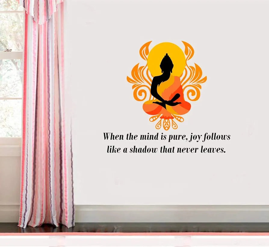 Decal O Decal Vinyl Lord Buddha Quotes Wall Stickers