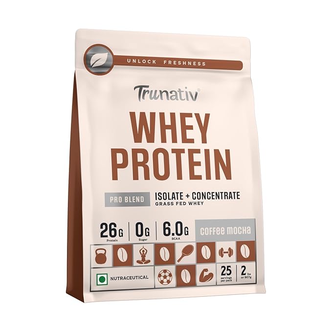 Trunativ Pro Blend Whey Protein Coffee Mocha - 907 gms