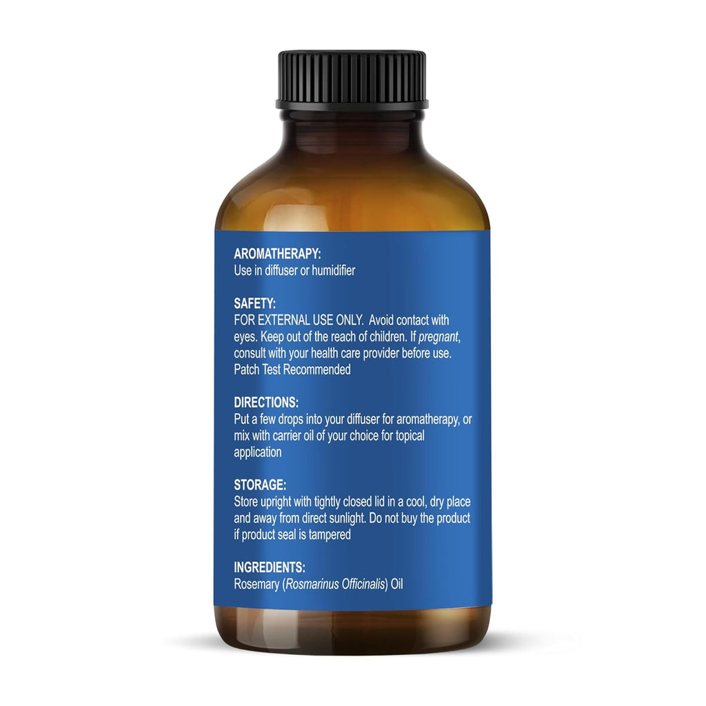 Botanic Hearth Rosemary Essential Oil for Hair Growth & Hair Fall Control | Clinically Tested 100% Pure & Natural | Strengthens, Nourishes, Promotes Thick Hair Growth | Scalp Care Treatment | 30ml