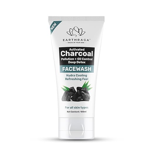 Earthraga Activated Charcoal Facewash - 100 ml