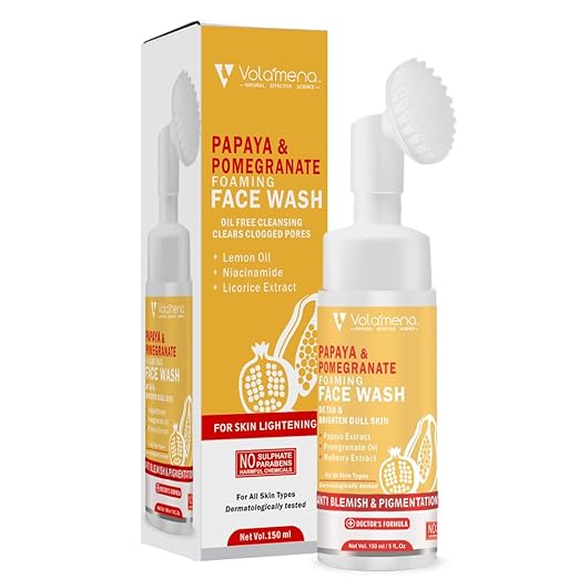 Volamena Papaya & Pomegranate Foaming Face Wash - 150 ml
