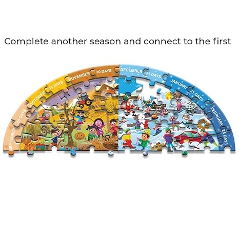 Toykraftt Toddler Puzzles For Boys And Girls Educational Games Four Seasons Puzzle
