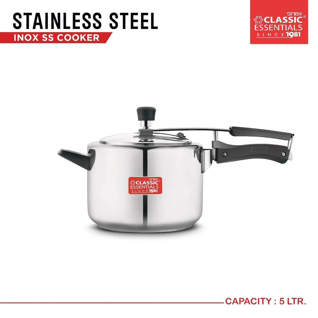 Classic Essentials Inox ProChef Stainless Steel Inner Lid Induction Pressure Cooker 5L