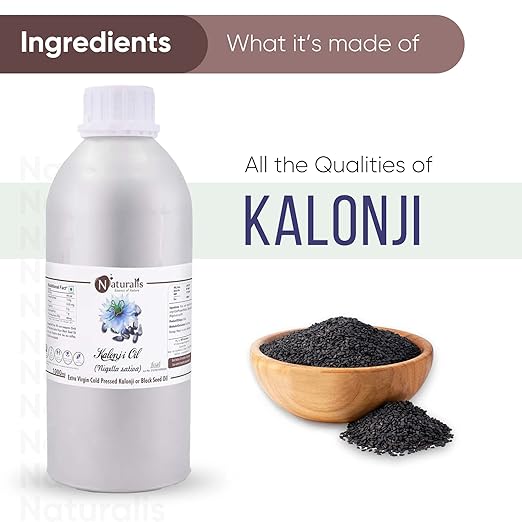 Naturalis Essence Of Nature Extra Virgin Cold Pressed Kalonji Black Seed Oil - 1000 ml