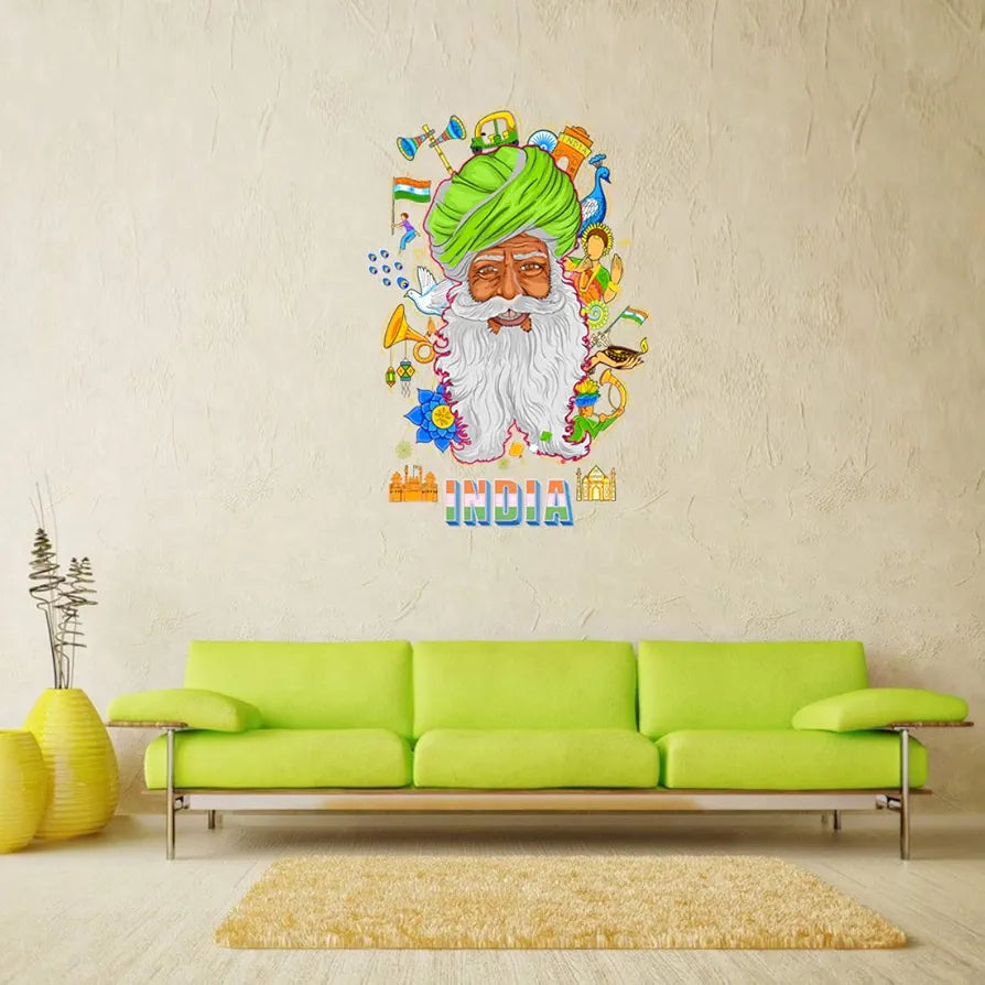 Rangoli Vinyl Wall Sticker Self-Adhesive Wall Decor Parent 5 Design-7