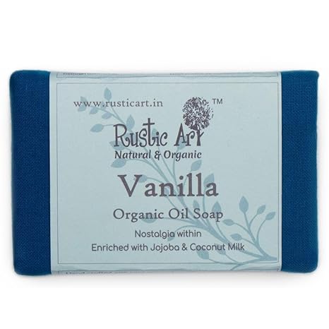Rustic Art Organic Vanilla Soap for Kids - 100 gms