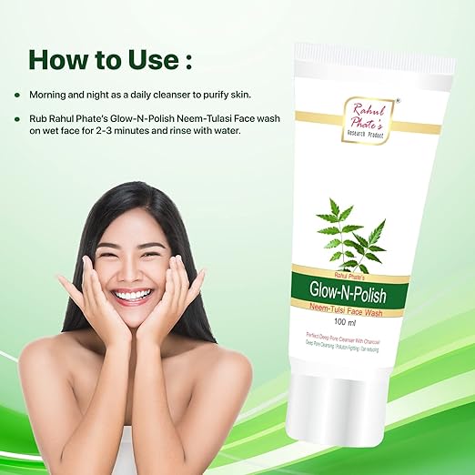 Rahul Phate's Research Product Glow-N-Shine Neem Tulsi Face Wash - 100 ml