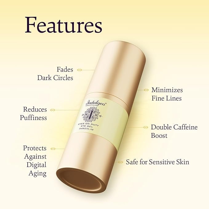 Indulgeo Essentials Organic Eyes On Duty - Eye Gel - 15 ml