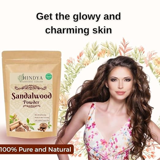 Hindya Ayurvedic Luxury Sandalwood Powder for Face Pack - 100 gms