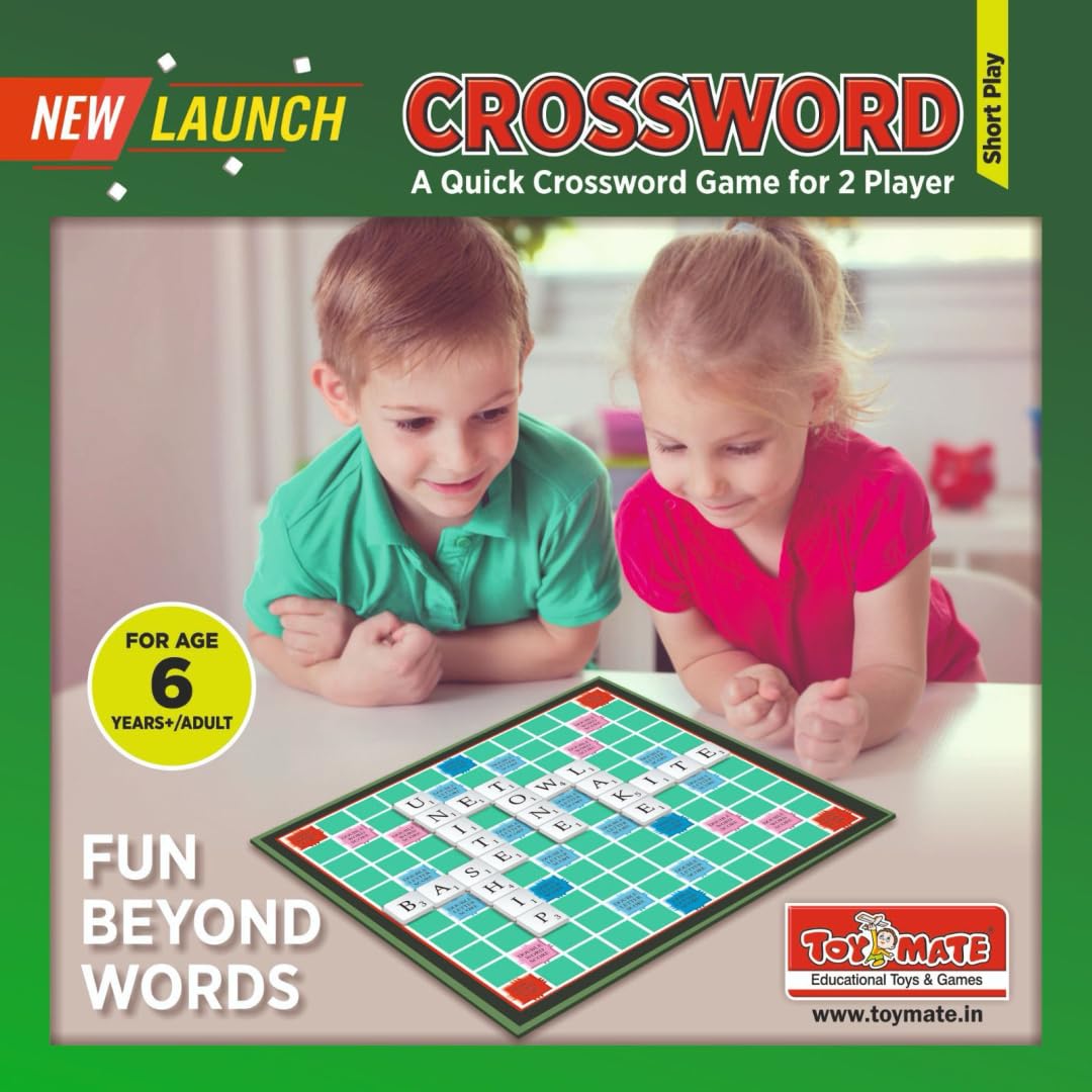 Toymate Crossword Board Game for Kids & Adults