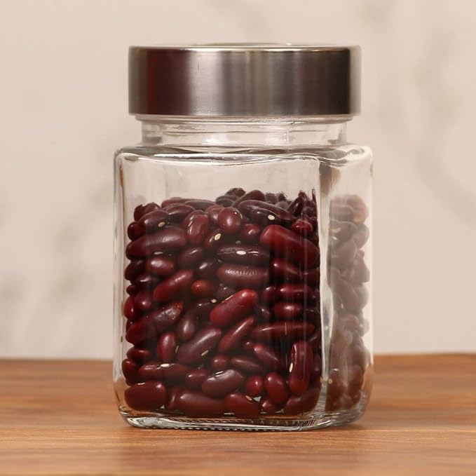 Femora Glass Jar - 750 Ml | 2 Pieces | Transparent