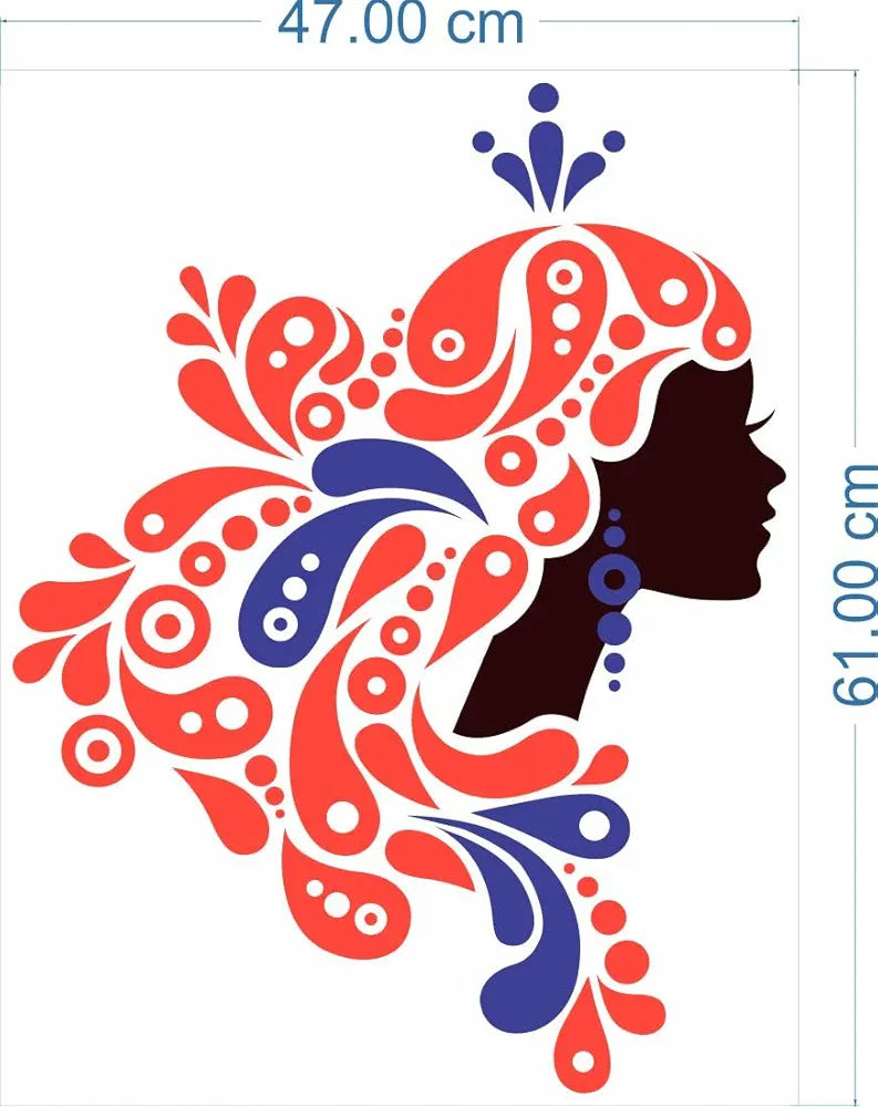 Rangoli Vinyl Wall Sticker Self-Adhesive Wall Decor Parent 2 Design-23