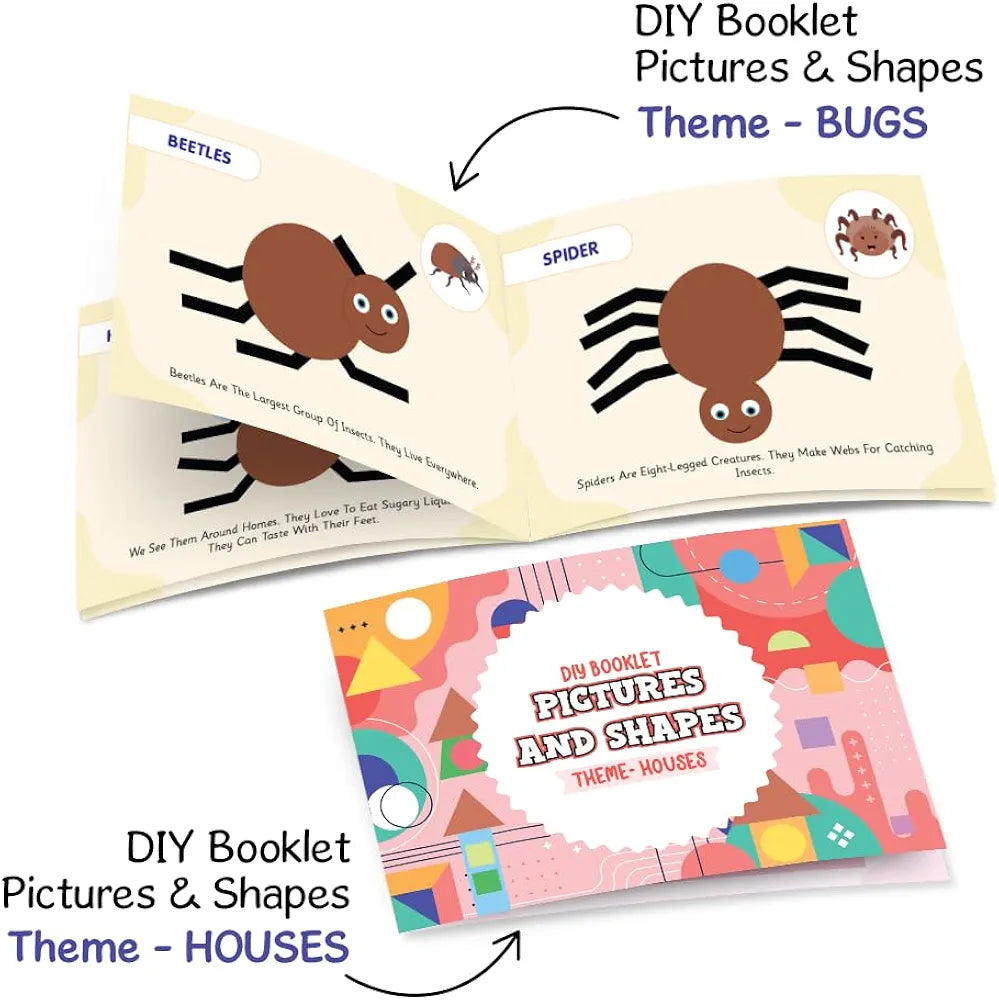 GiniMini STEAM Kit - 15+ Concepts, 10+ Activities, 100+ Materials - Science, Technology, Engineering, Art, Math Learning for Kids 4 5 6 Years