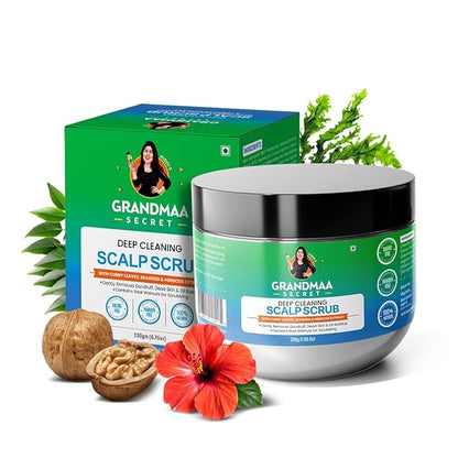 Nidhiâ€™s Grandmaa Secret Scalp Scrub for Dandruff | Reduces Buildup, Dead Skin & Itchiness - 200 Gms