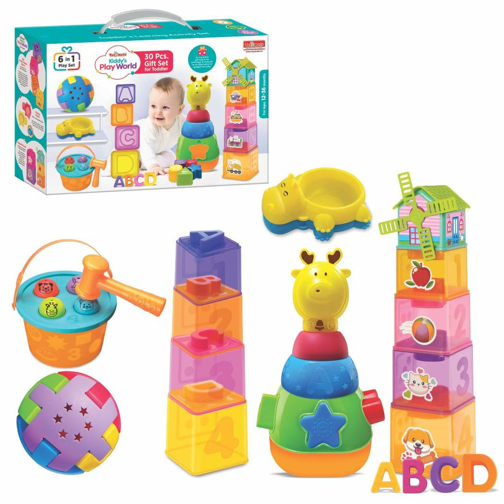 Toymate Kiddy's Play World A 6 in 1 Toddler's Activity Play Set