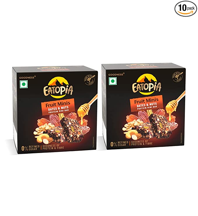 Eatopia Fruit Minis - Dates & Nuts Protein Mini Bar