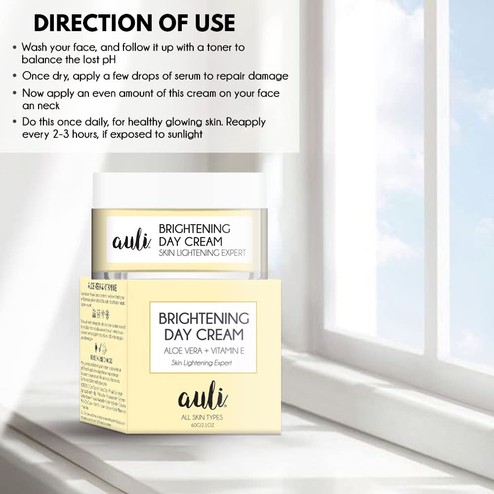 Auli Skin Brightening Day Cream with SPF 20++ - 50 gms (Pack of 2)