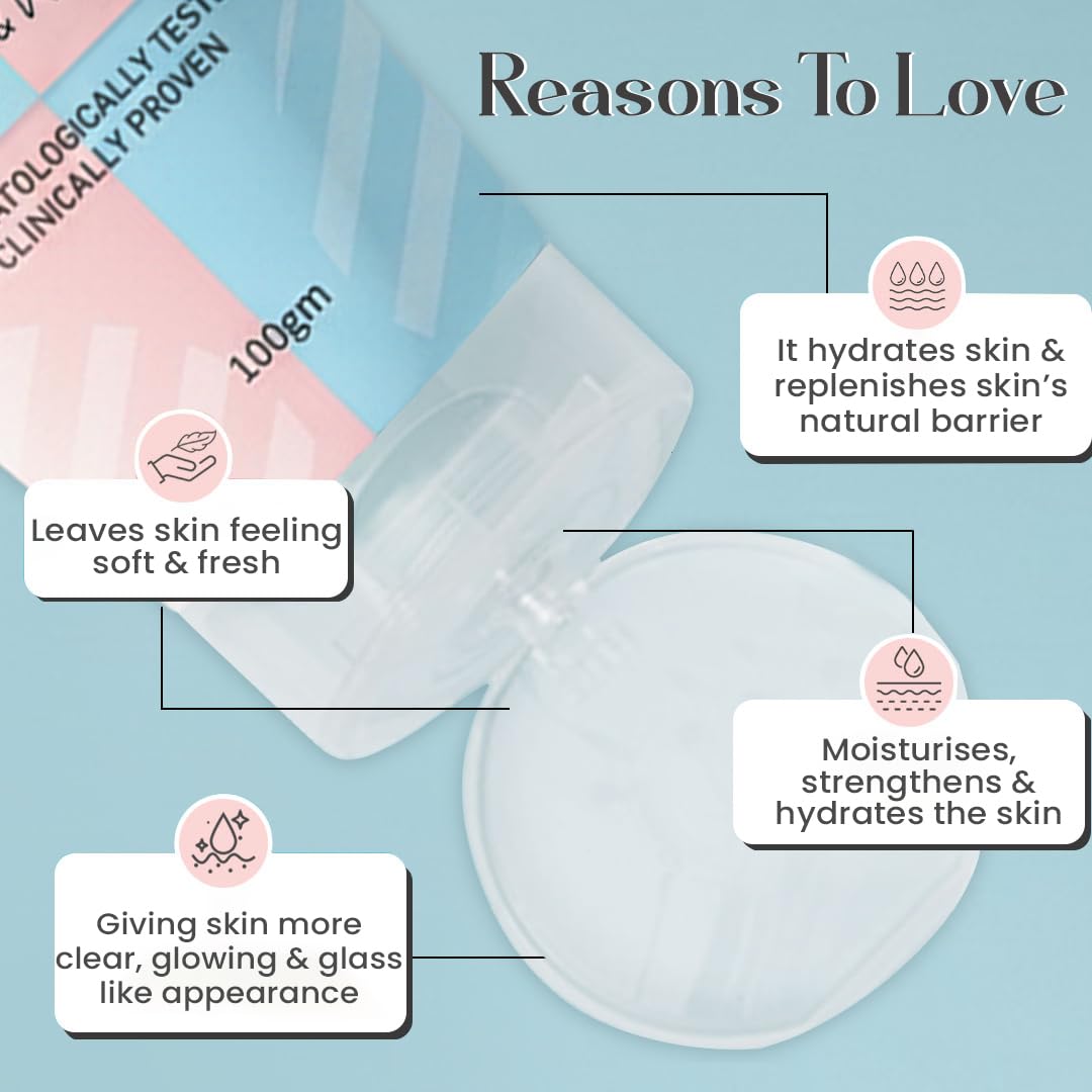 Glamveda Korean Rice & Ceramide Peel Off Mask for Men & Women | Brightening Face Pack for Even Tone Complexion & Anti-Ageing Care | Nourishes Dry & Dull Skin | Dermatologically Tested (100gm)