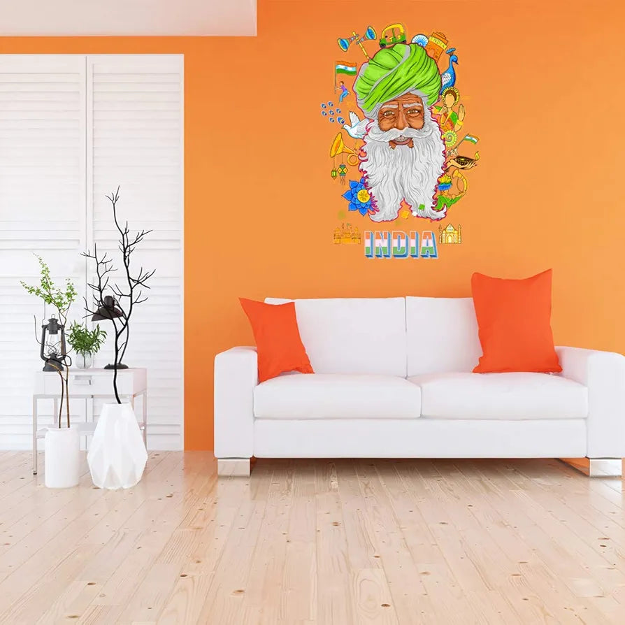 Rangoli Vinyl Wall Sticker Self-Adhesive Wall Decor Parent 5 Design-7