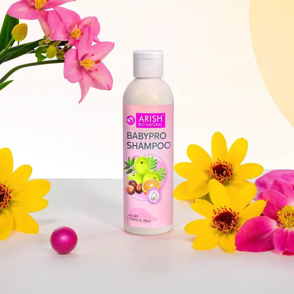 Arish Bio-naturals Baby Pro Shampoo Gentle & Mild Formula for Soft, Healthy Baby Hair - 200 Ml