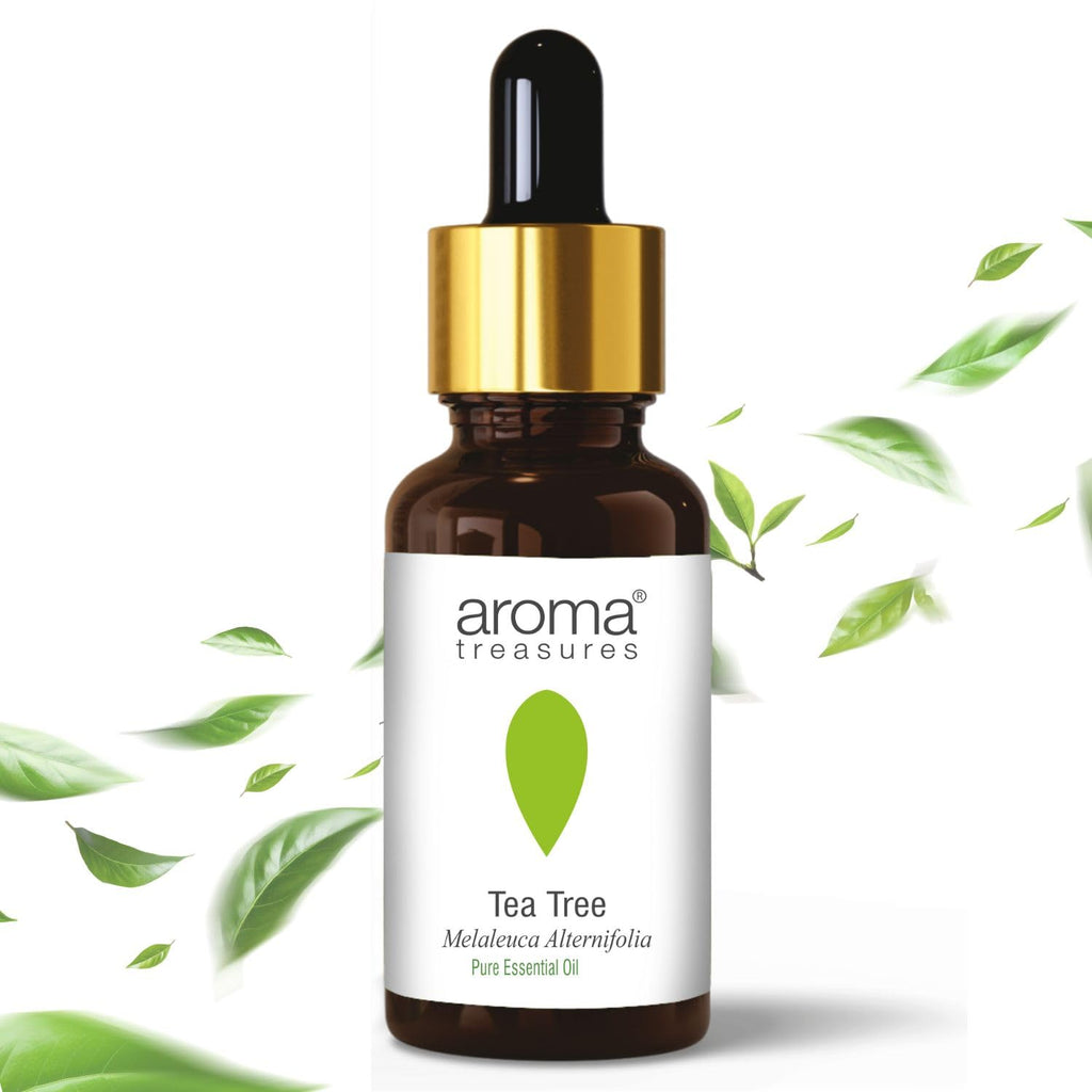 Aroma Treasures Tea Tree essential oil 100% Pure, multipurpose essential oil for acne, hair, skin, body, dandruff (30ml)