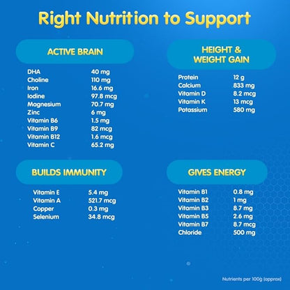 Junior Horlicks Nutrition Drink Vanilla For Toddlers & Young Kids (2-6 Years) - 1000 gms