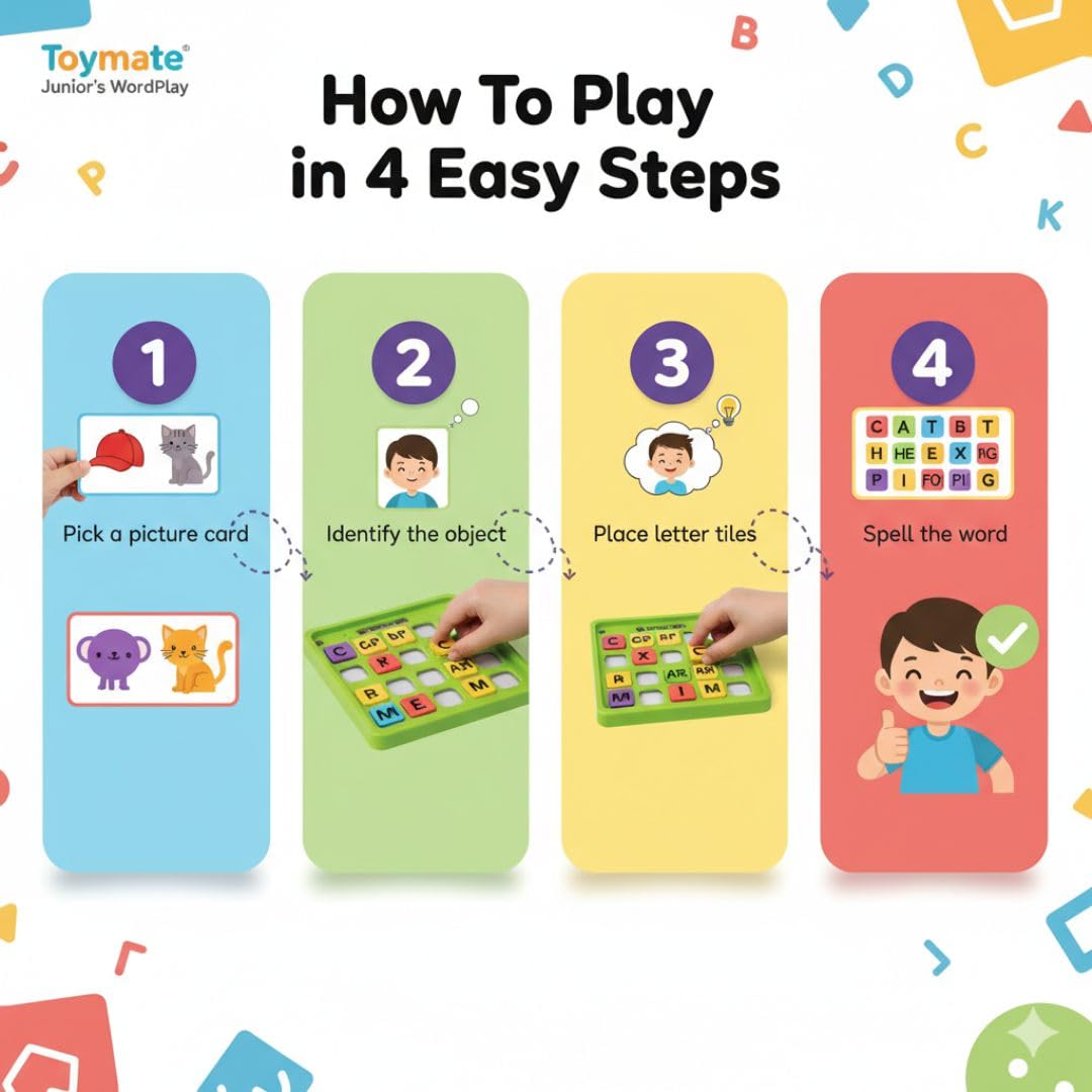 Toymate Junior’s Wordplay Educational Word Game for Kids
