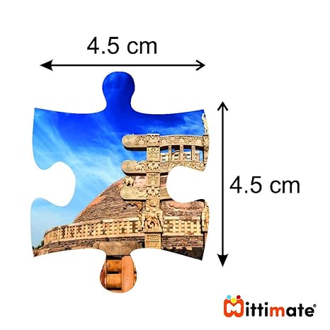 Mittimate Sanchi Stupa Jigsaw Puzzle Game for Kids Age 4 to 6 Old 36 Pieces Puzzle Toy