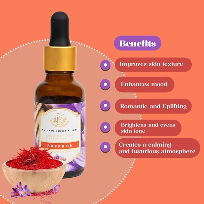 Enhanced Essentials Luxurious Saffron Essential Oil - 30 ml