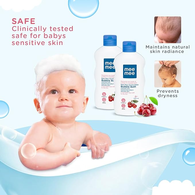 Mee Mee Foamy Baby Mild Body Wash & Bubble Bath - 400 ml (Pack of 2)