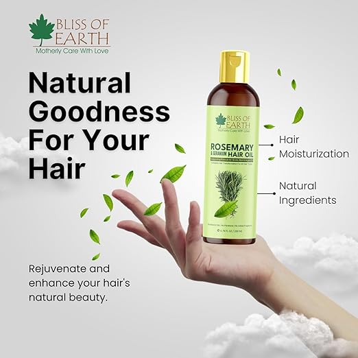 Bliss of Earth Rosemary Oil For Hair Growth - 200 ml